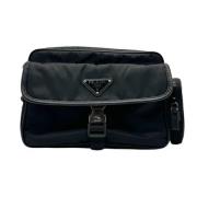 Pre-owned Nylon shoulder-bags Prada Vintage , Black , Dames