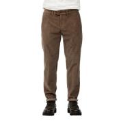 Velvet Rock Regular Broek Dondup , Brown , Heren