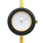 Pre-owned Metal watches Gucci Vintage , White , Dames