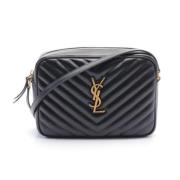 Pre-owned Leather shoulder-bags Saint Laurent Vintage , Black , Dames