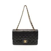 Pre-owned Leather chanel-bags Chanel Vintage , Black , Dames