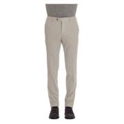 Grijze Katoen-Kasjmier Slim Fit Jogger PT Torino , Beige , Heren