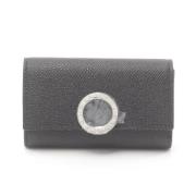 Pre-owned Leather wallets Bvlgari Vintage , Black , Dames