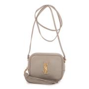 Pre-owned Leather shoulder-bags Yves Saint Laurent Vintage , Gray , Da...