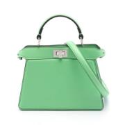 Pre-owned Leather handbags Fendi Vintage , Green , Dames