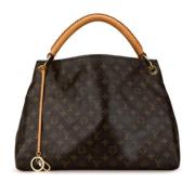 Pre-owned Leather handbags Louis Vuitton Vintage , Brown , Dames