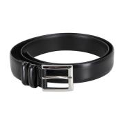 Klassieke Leren Riem Orciani , Black , Heren