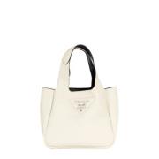 Pre-owned Leather prada-bags Prada Vintage , White , Dames