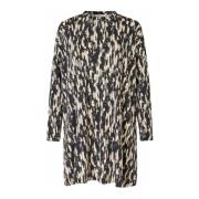 Abstract Print Oversized Tuniek Zwart Masai , Multicolor , Dames