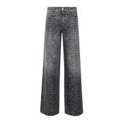 Klassieke Denim Jeans voor Dagelijks Gebruik Ermanno Scervino , Black ...