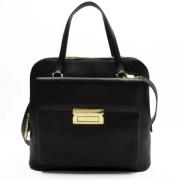 Pre-owned Leather handbags Salvatore Ferragamo Pre-owned , Black , Dam...