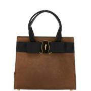 Pre-owned Leather handbags Salvatore Ferragamo Pre-owned , Brown , Dam...