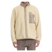 Jas met drukknoopsluiting en nylon details A.p.c. , Beige , Heren