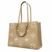 Pre-owned Fabric totes Louis Vuitton Vintage , Beige , Dames