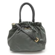 Pre-owned Canvas totes Prada Vintage , Gray , Dames