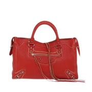 Pre-owned Leather balenciaga-bags Balenciaga Vintage , Red , Dames