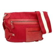 Pre-owned Canvas shoulder-bags Bally Pre-owned , Red , Dames