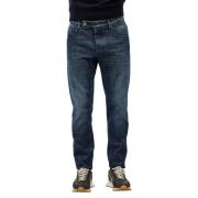 Op maat gemaakte reguliere jeans Incotex , Blue , Heren