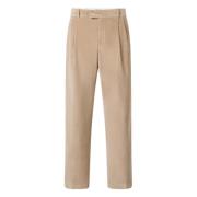 Corduroy Golf Style Broek Beige Drole de Monsieur , Beige , Heren