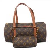 Pre-owned Fabric handbags Louis Vuitton Vintage , Brown , Dames