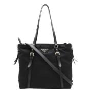 Pre-owned Fabric totes Prada Vintage , Black , Dames