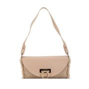 Pre-owned Leather handbags Salvatore Ferragamo Pre-owned , Beige , Dam...