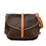 Pre-owned Canvas louis-vuitton-bags Louis Vuitton Vintage , Brown , Da...