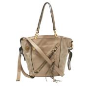 Pre-owned Leather shoulder-bags Chloé Pre-owned , Beige , Dames