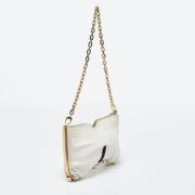 Pre-owned Leather shoulder-bags Jimmy Choo Pre-owned , White , Dames