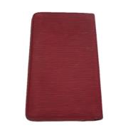 Pre-owned Leather wallets Louis Vuitton Vintage , Red , Dames