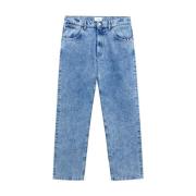 Denim James Jeans met Iconische Details Amish , Blue , Heren