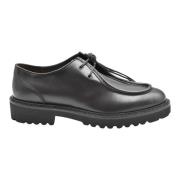 Donkerbruine Veterschoenen Elegante Stijl Doucal's , Black , Heren