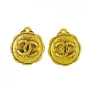 Pre-owned Metal chanel-jewelry Chanel Vintage , Yellow , Dames