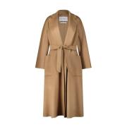 Kasjmier Icon Jas met Wijde Silhouet Max Mara , Brown , Dames