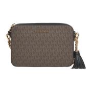 Monogram Schoudertas Michael Kors , Brown , Dames