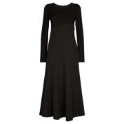 Jurk IN Jersey + Nylon Truman Crease add , Black , Dames