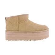 Klassieke Ultra Mini Platformlaarzen UGG , Beige , Dames