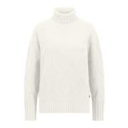 Softwool Rhombus Rollneck Sweater Fynch-Hatton , White , Dames