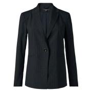 Gestreepte Blazer Comma , Blue , Dames