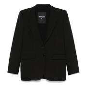 Essentiële Twee-Knoop Blazer Patrizia Pepe , Black , Dames