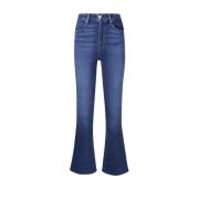 Seamed Beltloops & Ruwe Zoom Jeans Paige , Blue , Dames