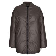 Bomber IN Gewaxt Nylon add , Black , Dames