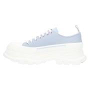 Leather sneakers Alexander McQueen , Blue , Heren