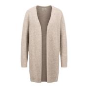 Lang Harige Cardigan Trui Fynch-Hatton , Beige , Dames