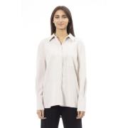 Knoopshirt - Voorzak Alpha Studio , White , Dames