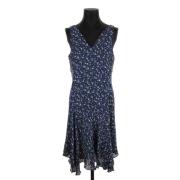 Pre-owned Silk dresses Ralph Lauren Pre-owned , Blue , Dames