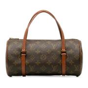 Pre-owned Canvas handbags Louis Vuitton Vintage , Brown , Dames