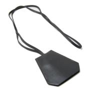 Pre-owned Leather necklaces Hermès Vintage , Gray , Unisex