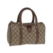 Pre-owned Leather gucci-bags Gucci Vintage , Beige , Dames