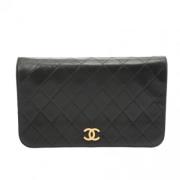 Pre-owned Leather chanel-bags Chanel Vintage , Black , Dames